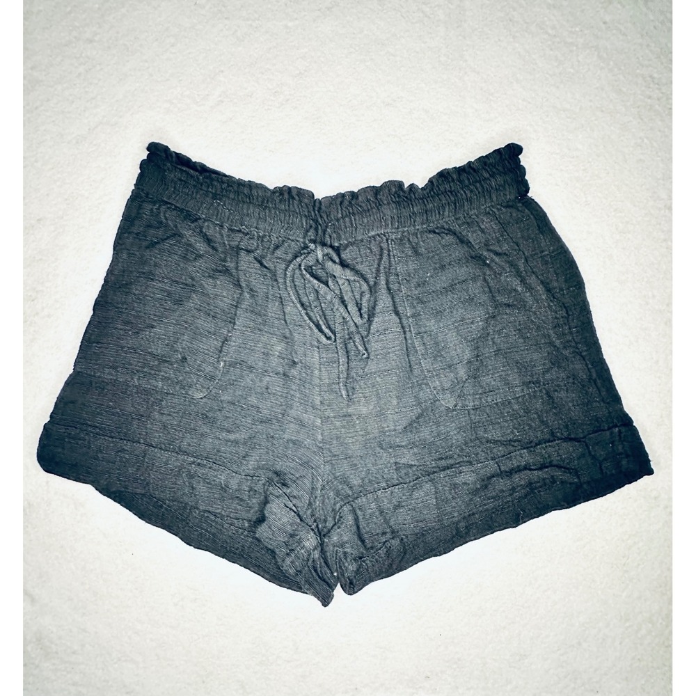 Urban Outfitters‎ Shorts Linen Blend Drawstring Casual Comfy Black Large